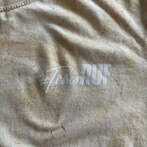 Yellow TrinRUF T-Shirt paint splatter design